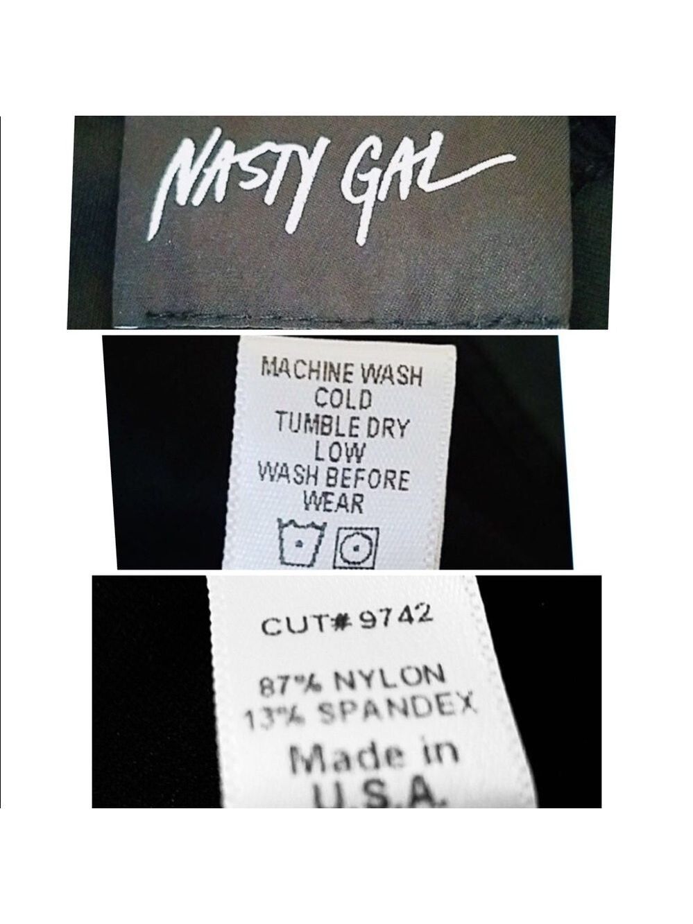 Nasty Gal Black Sexy Faux Leather Mini Dress - Picture 5 of 5